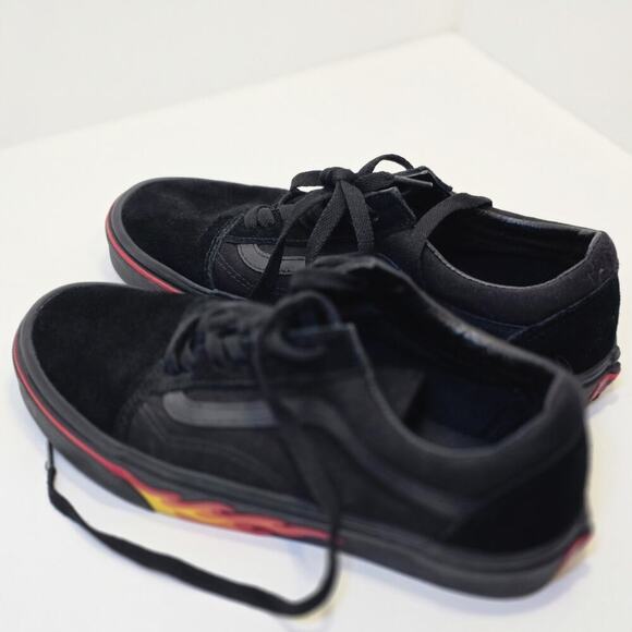Vans Old Skool Flame Black Red Yellow Size 8.5 Men's Sneakers, New w/out Box - Picture 6 of 10
